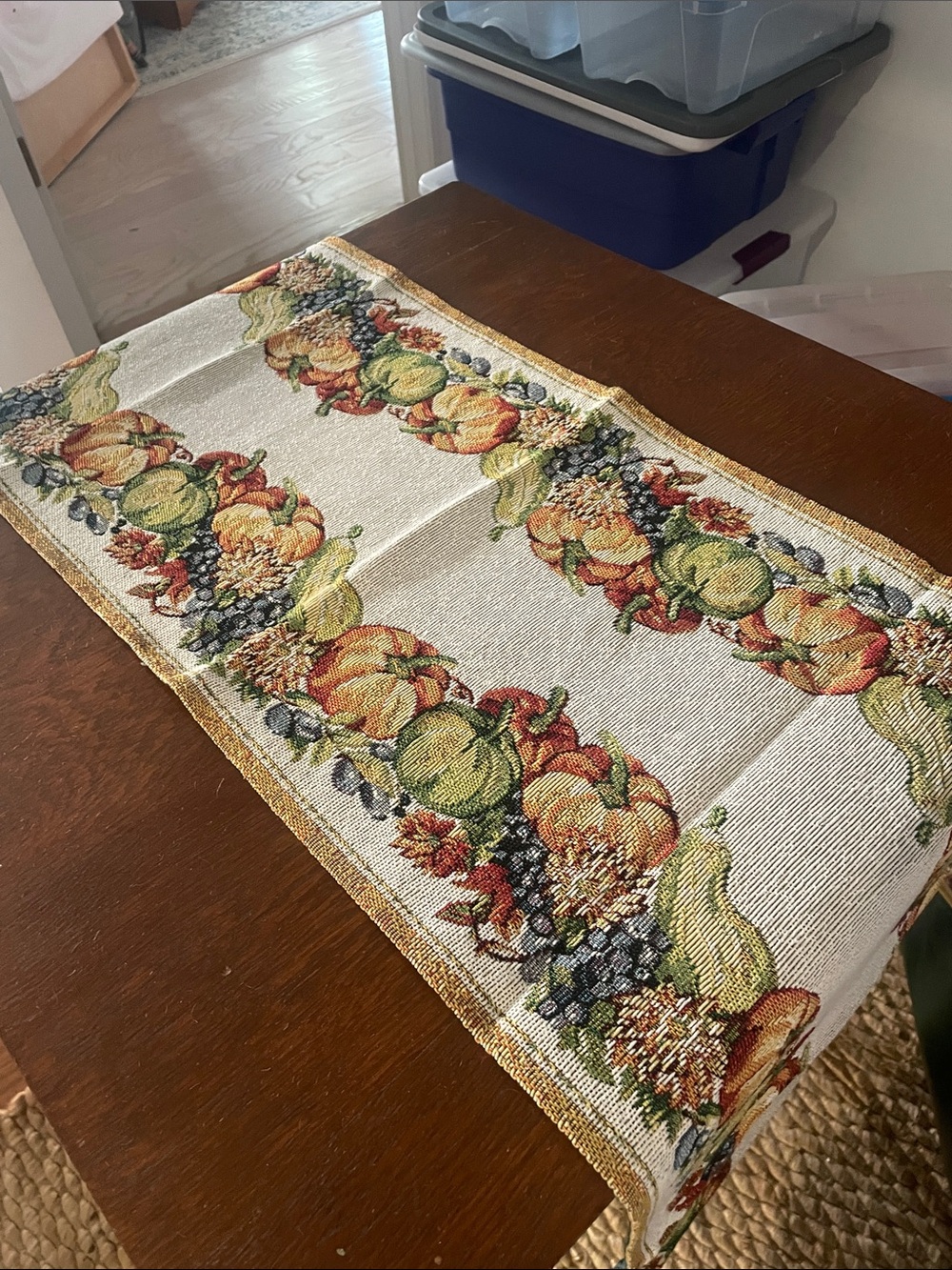 Decorative table runner new harvest theme